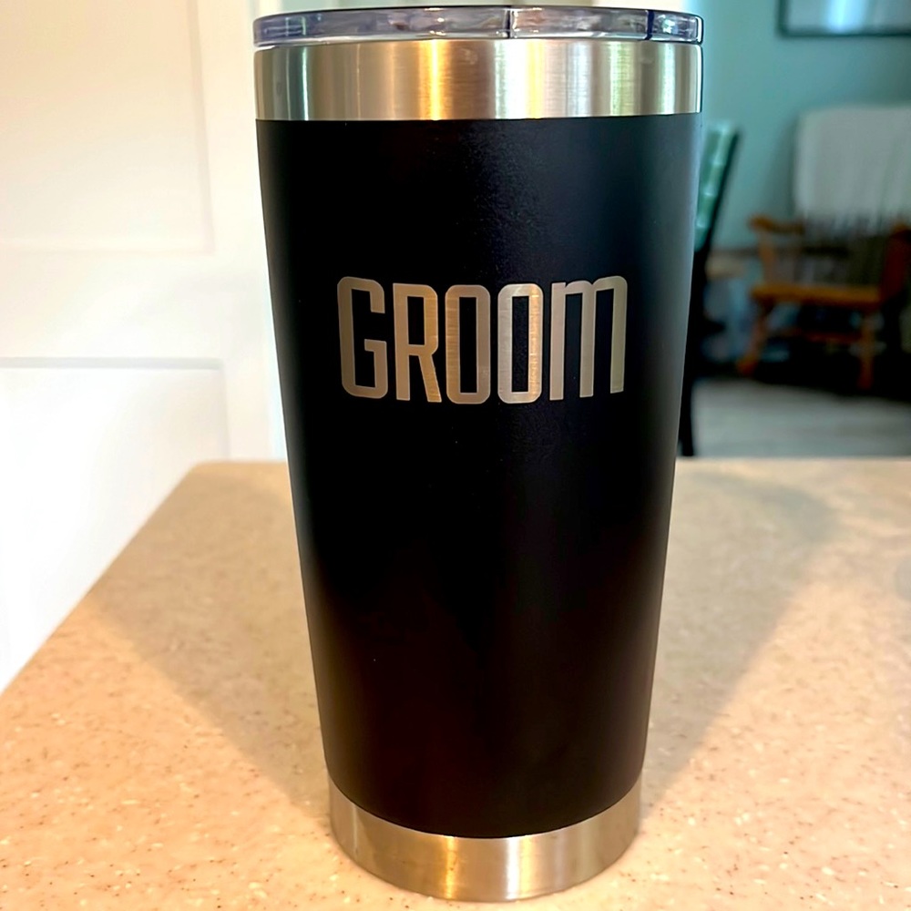 Groom tumbler